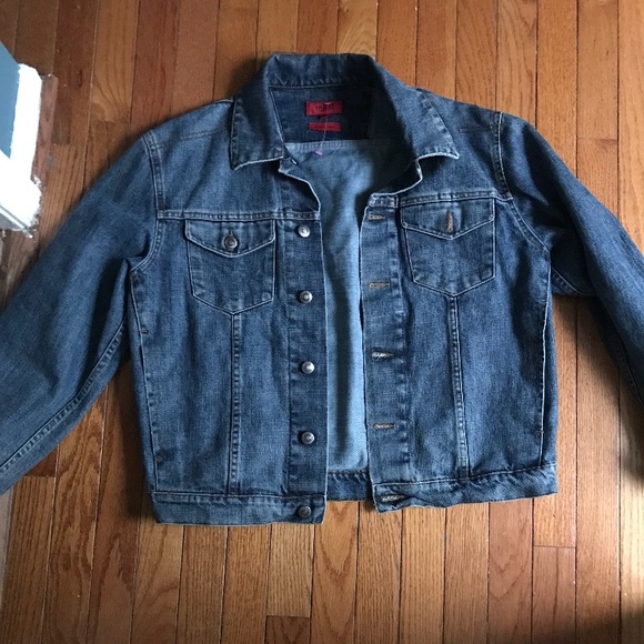 boss denim jacket men's